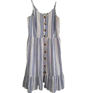 2/$35 SALE JAPNA Ruffled Hem Sun Dress Spaghetti straps Sz Med NWOT